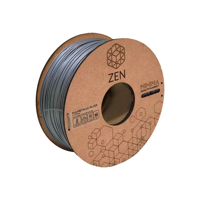 Zen Metallic Silver PLA Filament (1.75mm)